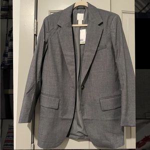 H&M Gray Oversized Blazer